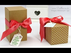 Pootles SpringWatch Shine On Fold Flat Box Tutorial