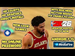 FREE with Mod Menu 🔥 NBA2K20 to NBA2K26 Roster | Updated Sign/Trade as of Now | Android Gameplay