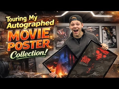 Revealing My $3,000 Autographed Movie Poster Collection!