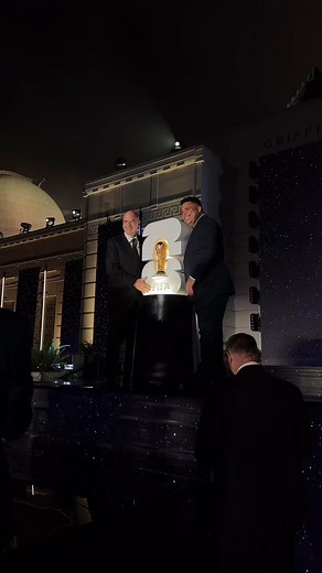 World Cup 2026 Logo Unveiled by FIFA President Gianni Infantino...