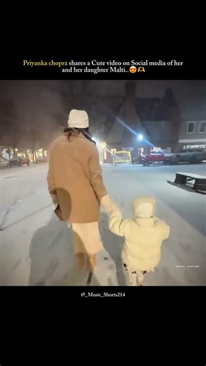 Priyanka just shares this cute video of malti..😍🫶 #priyankachopra #shortsfeed #shorts #ytshorts