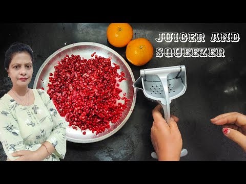 Mini juicer and squeezer / How to use mini juicer / Hand press juicer /
