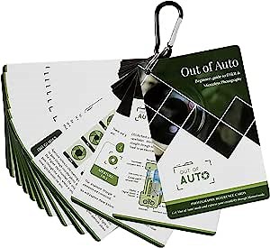 Camera Accessories DSLR Photography Cheat Sheet Cards - Digital Camera Quick Reference Cards by Out of Auto, Beginner Photography Settings Using Manual Mode - for All Nikon Sony Canon DSLR Models