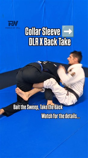 Bait the Sweep to Take the Back (DLR X) | Quick Details #bjj #jiujitsu #bjjtechnique #shorts