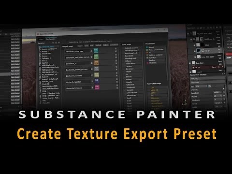 Substance Painter: Create Export Texture Preset