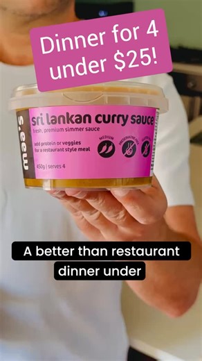 Maa's by Pure n Cure on Instagram: "Dinner for FOUR. Under $25. In under 10 minutes. 🍛🔥 This is how you beat takeaway every time. Grab 600g of fish, add Maa’s Sri Lankan Curry Sauce, simmer… and boom — 👉 Better-than-restaurant Sri Lankan fish curry on the table. Bang… curry in a hurry. 💥 What makes it special? ✨ Organic coconut oil ✨ Organic coconut cream ✨ Fresh curry leaves ✨ In-house made spices ✨ And lots of love (always) No prep. No compromise. Just real Sri Lankan flavour, done fast — 