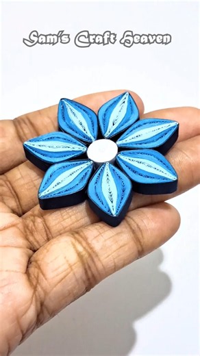 Easy DIY paper quilling flower with color papers #shortsfeed #diy #quilling #paperflower #paperart
