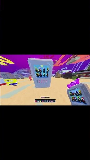 Minecraft + SpongeBob = Epic Bikini Bottom Adventure! #minecraft #Shorts