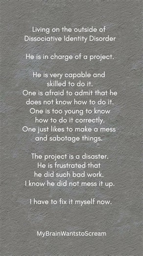 Dissociative Identity Disorder from The Outside #trauma #psychology #mentalhealthawareness #cptsd