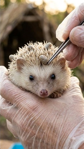 Tick-Free Hedgehog Runs Home #hedgehog #rescue #shorts