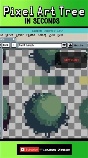 Pixel Art Tree #shorts