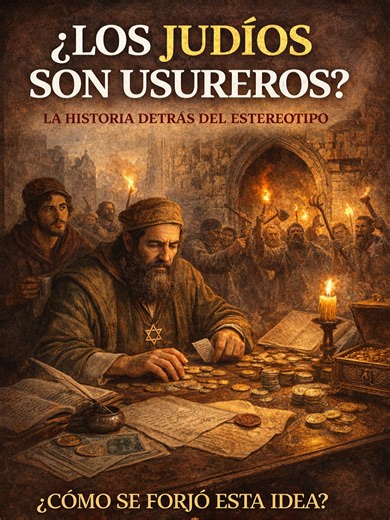 ¿Los judíos eran usureros… o el sistema medieval los empujó ahí? Sin tierra, sin gremios, sin cargos públicos y con la usura prohibida para los cristianos, el comercio y el crédito quedaron como una de las pocas salidas posibles. Después vinieron las crisis, las deudas, los odios… y el estereotipo quedó servido. Historia, no consigna. #Historia #EdadMedia #Usura #judios #israel #patagonia #iglesiacatólica