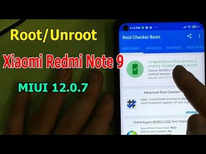 How to Root/Unroot Xiaomi Redmi Note 9 MIUI 12.0.7