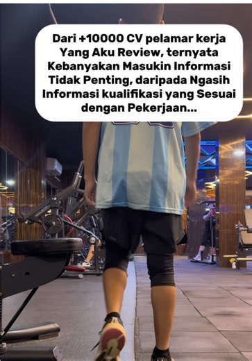 Lebih dari sepuluh ribu CV sudah saya review dan sudah rekrut dan kirim offering letter ke ratusan orang, kebanyakan yang gagal tahap awal informasi di cv banyak yang gak penting.. Kalau kamu mau template CV yang rekomendasi, link ada di bio... #fypchallenge