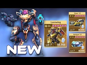 NEW Lacewing - Viper 12 and Railgun 12 | Mech Arena