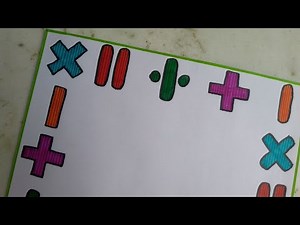 Math Project Design | Math Project Front Page Design | Math Project Border Design | Math First Page