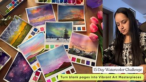 15 Day Watercolor Challenge - Turn blank pages into Vibrant Art Masterpieces | Umashree Taparia | Skillshare