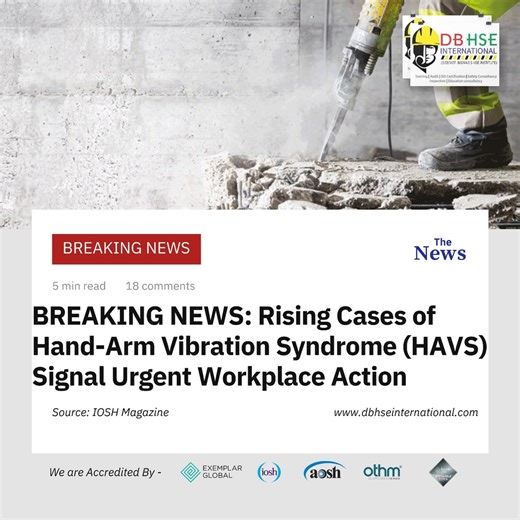 🚨 Breaking News: Rising Cases of Hand-Arm Vibration Syndrome (HAVS) Signal Urgent Workplace Action ⚙️✋ Hand-Arm Vibration Syndrome (HAVS), once thought to be under control, is making a worrying comeback. New data from the UK Health and Safety Executive (HSE) shows HAVS cases surged by 375% in 2021, highlighting how millions of workers remain at risk from prolonged use of vibrating tools such as grinders, sanders, and jackhammers. 📊 Key Insights 🔹 Soaring Cases – Over 300 new HAVS diagnoses in