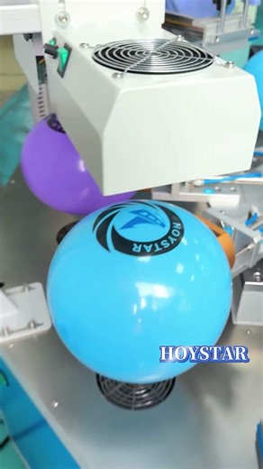 Custom Balloon Printing with 2 Color Screen Printing Machine #machine #printer #ballon