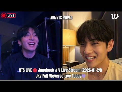 🔴[MULTI SUB] BTS LIVE 🔴 Jungkook & Taehyung Live Stream (2026-01-23) JKV Full Weverse Live Today💜