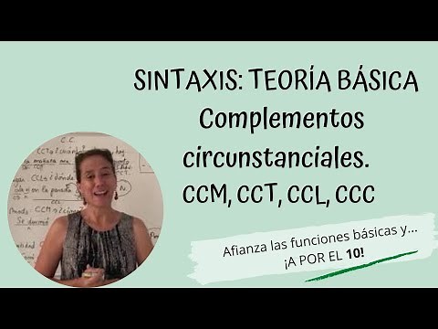 Complementos circunstanciales (CCL, CCT, CCM, CCC)