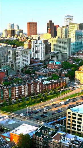 Boston downtown -USA🇺🇸 - 8K Video ULTRA HD HDR 60FPS by drone