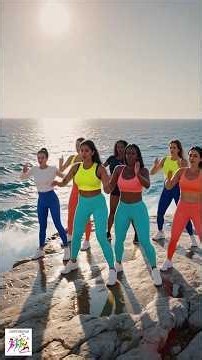🌊 Batroun Lebanon Zumba 💃🔥 Dance Workout by the Mediterranean Sea | Move With Me