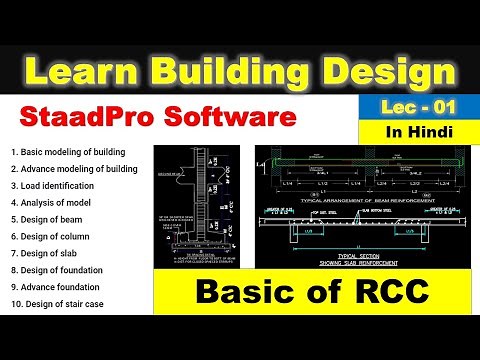 Staad pro tutorial in hindi [Lec 1]: Basic of RCC #staadpro #staad