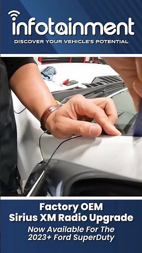 2023+ Ford SuperDuty - Factory OEM SiriusXM Radio Upgrade - Infotainment.com