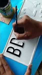 full video...melukis plat nomor dari awal sampai akhir. #handmade #calligraphylattering