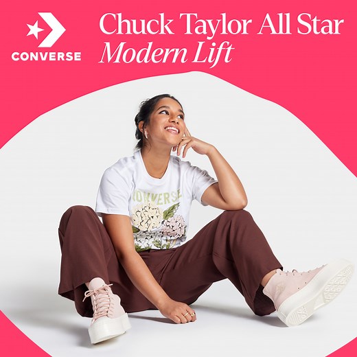 Descubre las plataformas Chuck Taylor All Star Modern Lift: tan elevada que te sentirás en la cima del mundo. Ya disponibles en converse.com.mx | CONVERSE