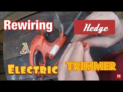 Rewiring a Electric Hedge Trimmer @SMALLENGINENATION