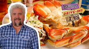 Guy Fieri Eats Dungeness Crab and Cajun Crawfish PIE | Diners, Drive-Ins and Dives | Food Network