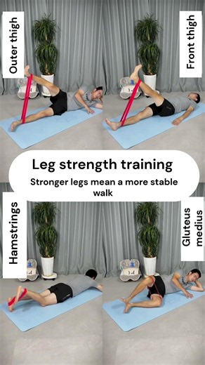 4 Simple Leg Exercises for Stronger Legs & Stable Walking | Train at Home Daily #viral #trending