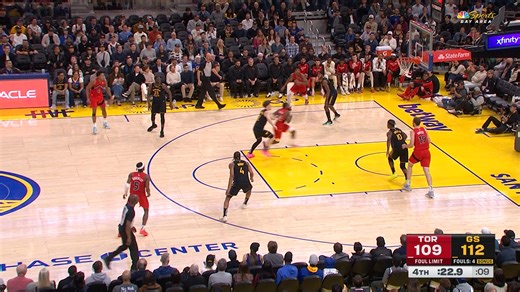 Jimmy Butler III MASSIVE cutch block! | Golden State Warriors