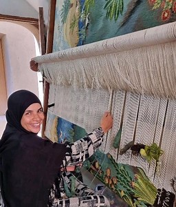 113 reactions · 18 shares | Nagah Sayed and her latest creations, "Egyptian Landscape." The tapestry was completed in 13. months - Ramses Wissa Wassef art Centre. | Ramses Wissa Wassef Art Center - Egypt | Facebook