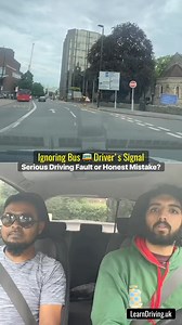 90K views · 75 reactions | Bus Driver Signals, Learner Driver Ignores: Serious Driving Fault?" #DrivingMistakes #TrafficSafety #LearnToDrive #DrivingFaults #BusDriverSignal #SeriousDrivingMistake#TransformersVoices | LearnDriving.uk | Facebook