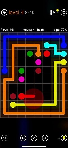 Flow Free - Rectangles - Rectangle Pack - Level 4 (8x10)