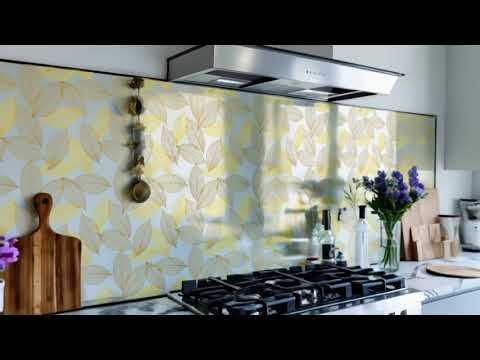 Golden Leaf Mirror Splashback from DIY Splashbacks