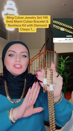 Luxury 14K Gold Miami Cuban Jewelry Set Unboxing