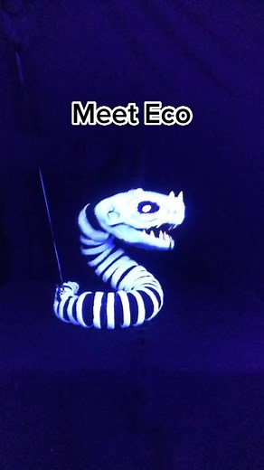 Meet Eco the Soul Snake Puppet | UV Puppet TikTok Fun