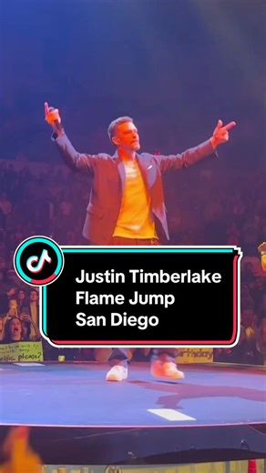 Justin Timberlake The Forget Tomorrow Tour Flame jump in San Diego #justintimberlake #TFTWTour #EITIW #SanDiego #Concert @Justin Timberlake