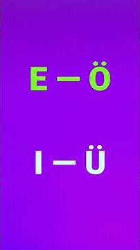 Aussprache e ö, i ü, wen wenn, den denn, #pronounce #aä #oö #uü Wie sagt man a ä, o ö, u ü? How to p