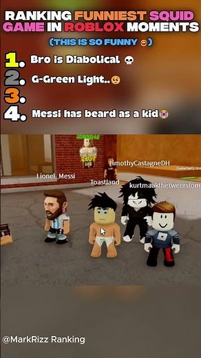 Ranking the Funniest Roblox Squid Game Moments 😂 #roblox #funny #squidgame