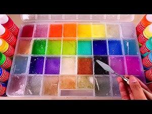 How to make Frozen Paint / Ice Colors Cube Fun Outdoor Play with 24 Acrylic Paint | No Music Video