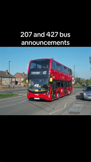 207 and 427 bus announcements