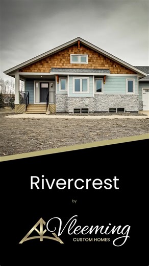 The Rivercrest features 4 bedrooms, 3 baths, and is 2590 sqft, with fabulous curb appeal. #lakehouse #DesignandBuildwithVleeming #exceptionalquality