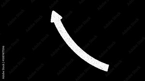 animated grunge arrow elements set collection with arrowhead - alpha channel