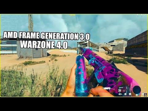 Warzone 4 AMD FSR Frame Generation 3 on Rx 6700 1440p