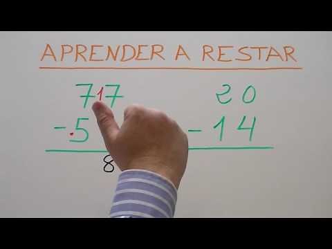Enseñar a los niños y niñas de Primaria a restar llevando, con llevada o prestando